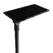 Luminaire Led Solaire 6400lm 160lm/w avec Détecteur de Mouvement pour Eclairage Public