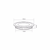 Dalle LED Ronde 3W Coupe 70mm