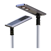 Tte Lampadaire LED Solaire 15W 160lm/W avec Dtecteur de mouvement PIR