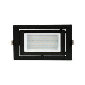 Projecteur LED 130lm/w Orientable Rectangulaire 38W Noir Lifud