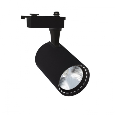 Spot LED Bron 30W Noir pour Rail Monophasé