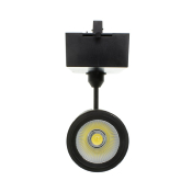 Spot LED Gatling Noir 40w pour Rail Triphasé