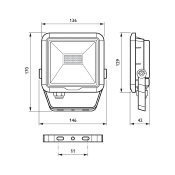 Projecteur LED Philips Mini 10w BVP164 G3