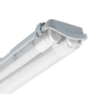 Réglette Etanche Slim pour 2 tubes LED 1500mm PC/PC connexion Latérale