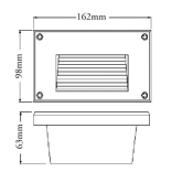 Balise LED Mystic 3W Grise