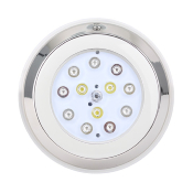 Spot LED Piscine en Saillie Inox 12W  RGBW