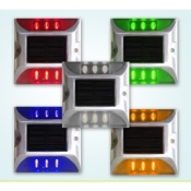 Plot Routier LED Solaire Clignotant Bleu 6 Leds