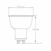 Ampoule LED GU10 Dimmable COB  Cristal 45° 7W