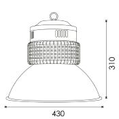 Cloche LED SMD 100W 120lm/W