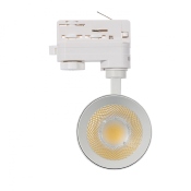 Spot LED New Mallet 30w Blanc pour Rail Triphasé