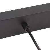 Luminaire Suspendu Telmi 3 spots Noir