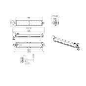 Cloche LED Linéaire 200W LUMILEDS 150lm/W IP65 Dimmable 1/10V