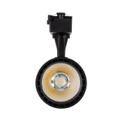 Spot LED Bron 20W Noir pour Rail Monophasé