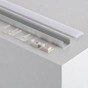 Profilé Aluminium avec Capot continu pour Ruban LED jusqu'à 16mm