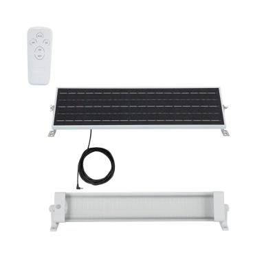 Réglette LED Solaire 20W avec détecteur de présence IP65 3200 lm